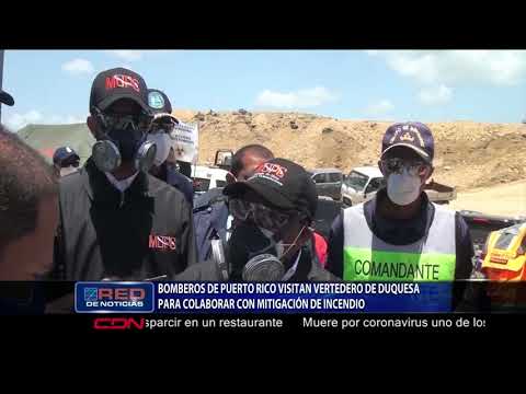 Bomberos de Puerto Rico visitan vertedero de Duquesa para colaborar con mitigación de incendio