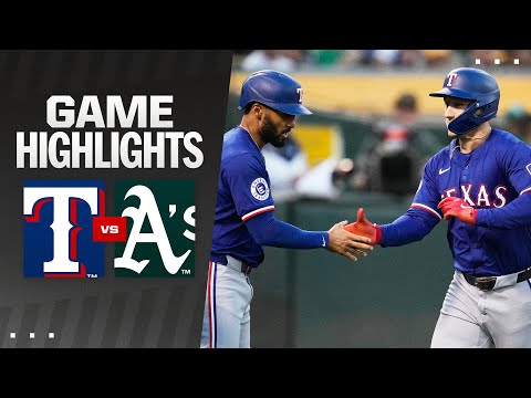 Rangers vs. As Game Highlights (9/25/24) | MLB Highlights