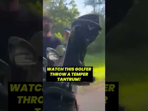 Golfer Unleashes Explosive Temper Tantrum