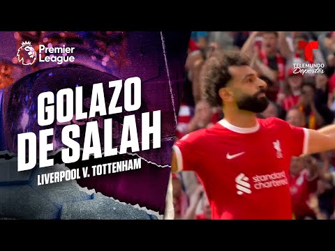 Mohamed Salah marca el gol de cabeza - Liverpool v. Tottenham | Premier League | Telemundo Deportes