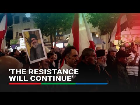 Palestinians protest killing of Hezbollah's Nasrallah