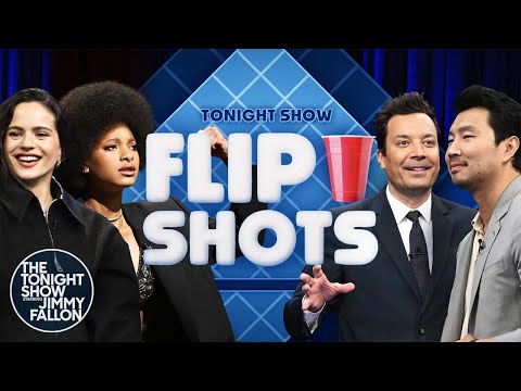 Flip Shots with Rosalía, Simu Liu and WILLOW | The Tonight Show Starring Jimmy Fallon