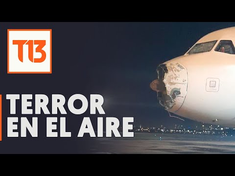 Pánico en pleno vuelo: avión LATAM queda sin nariz tras violenta tormenta