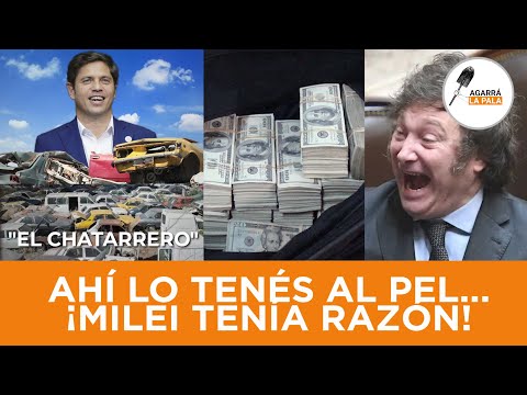 KICILLOF TIRA LA TOALLA Y RASCA EL FONDO DE LA OLLA CON TAL DE NO DARLE LA RAZÓN A MILEI: CHATARRA