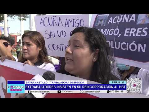 Extrabajadores insisten en su reincorporación al Hospital Belén de Trujillo