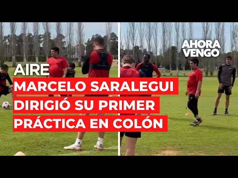 Marcelo Saralegui se presentó ante el plantel y dirigió su primera práctica como técnico de Colón