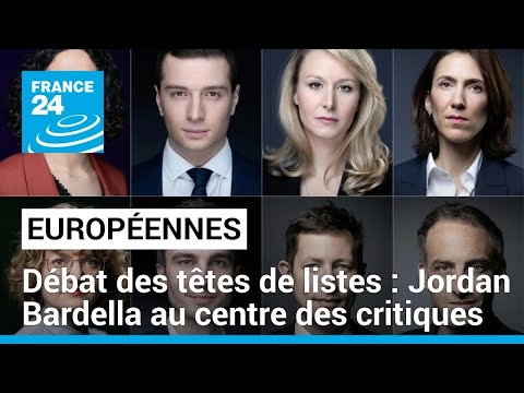Européennes : le RN Jordan Bardella au centre des critiques lors du débat des têtes de listes