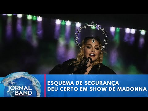 Segurança em show da Madonna foi sucesso, diz polícia do RJ | Jornal da Band