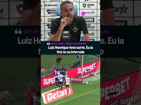 ARTUR JORGE FOI SINCERÃO! KKKKK QUASE QUE O LUIZ HENRIQUE NÃO DECIDE O CLÁSSICO #shorts