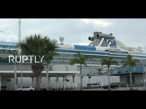 LIVE: Coronavirus-hit cruise ship continues to disembark in Miami