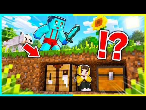 小人になればバレない！？小さな体で逃げ切るチート逃走中マインクラフト【まいくら / マインクラフト】