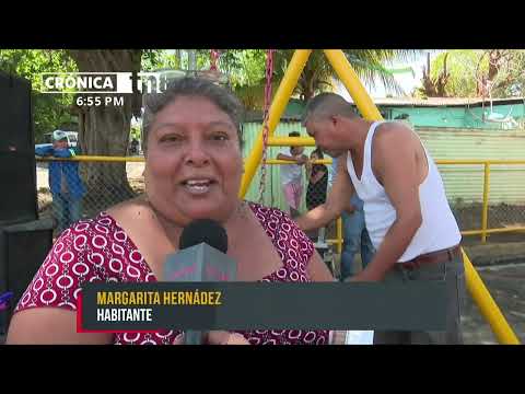 Barrio Oscar Turcios celebró la inauguración del parque infantil - Nicaragua