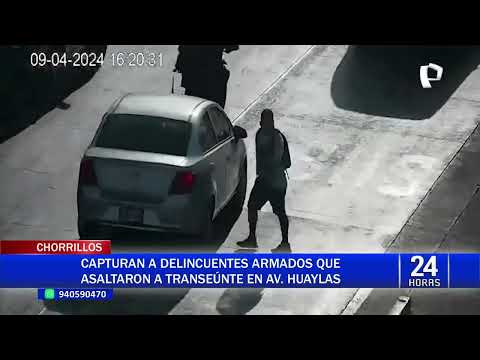 Chorrillos: delincuentes amenazan con réplica de arma de fuego a transeúnte para robar su celular