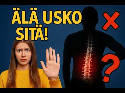 12 Myyttiä selkäkivusta, MITÄ ET TIEDÄ!