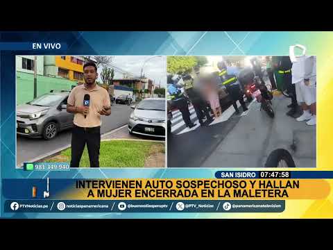 San Isidro: intervienen auto sospechoso y encuentran a mujer de 50 años dentro de maletera
