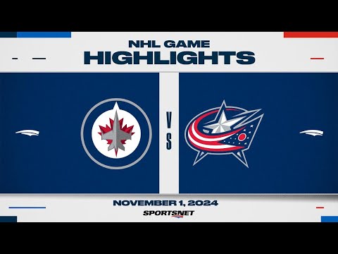 NHL Highlights | Jets vs. Blue Jackets - November 1, 2024