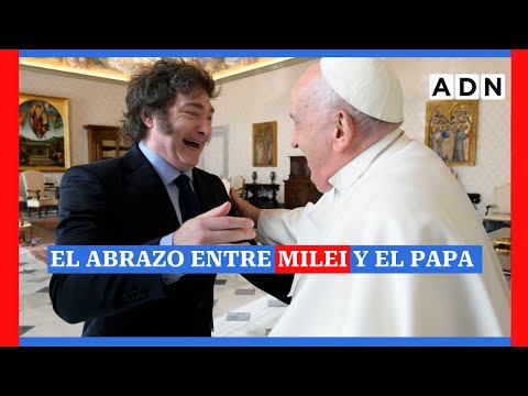 El abrazo entre Milei y el Papa