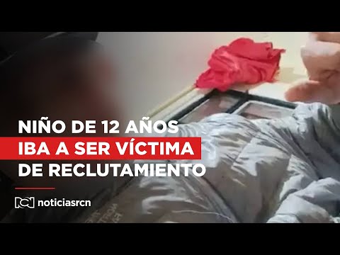 Niño de 12 años desaparecido en Funza iba a ser víctima de reclutamiento forzado