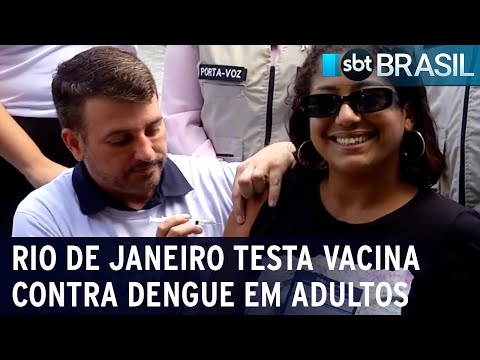 Rio de Janeiro testa vacina contra dengue em adultos | SBT Brasil (16/02/24)