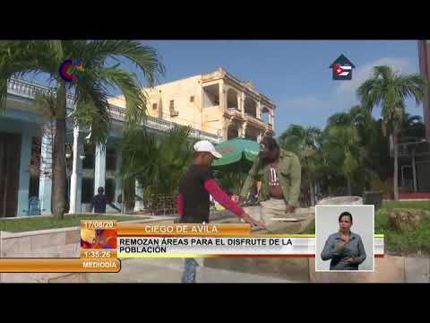 Restauran espacios públicos de Ciego de Ávila, en Cuba