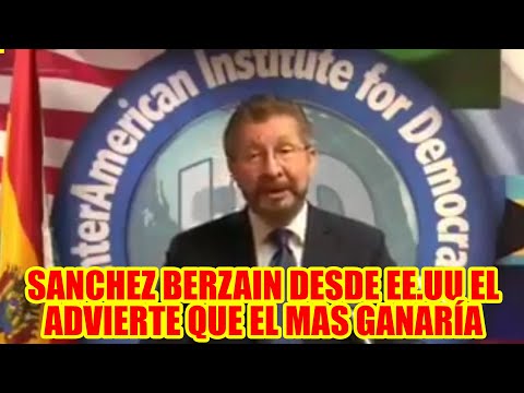 CARLOS SANCHEZ BERZAIN DESDE EE.UU. ADVIERTE QUE EL MAS PODRÍA GANAR LAS ELECCIONES EN BOLIVIA..