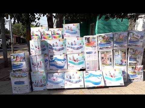 Aumentan ventas de piscinas inflables en Managua