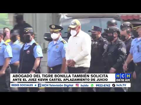 Abogado de Juan Carlos el tigre Bonilla tambien solicita al juez Castel aplazamiento de juicio
