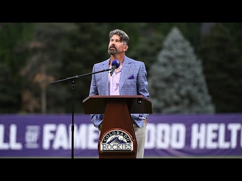 Rockies honor Hall of Famer Todd Helton!