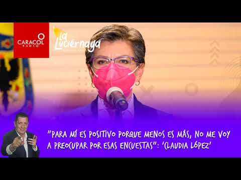 No me voy a preocupar por esas encuestas: 'Claudia López' | Caracol Radio