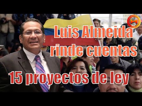 Luis Almeida rinde cuentas al Ecuador