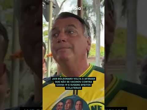 BOLSONARO VOLTA A AFIRMAR QUE NÃO TOMOU VACINA CONTRA COVID-19: ISSO É LIBERDADE