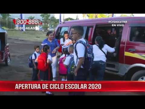 Apertura de ciclo escolar 2020 en Nicaragua