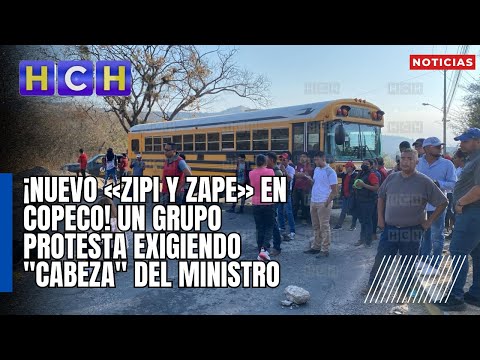 ¡Nuevo «Zipi y Zape» en Copeco! Un grupo protesta exigiendo cabeza del ministro