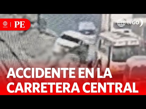 Dos heridos tras accidente en la Carretera Central | Primera Edición | Noticias Perú