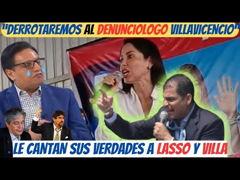 Luisa González le manda mensaje a Villavicencio - Lasso y la oligarquía