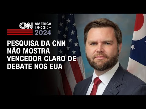 Pesquisa da CNN não mostra vencedor claro no debate nos EUA | BASTIDORES CNN