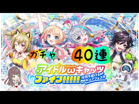 【黒猫のウィズ】40連で全員お迎えしたい！！【アイドルキャッツガチャ5ガチャ】