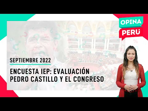Encuesta IEP: Evaluación del presidente Pedro Castillo y el Congreso