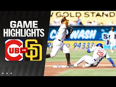 Cubs vs. Padres Game Highlights (4/10/24) | MLB Highlights