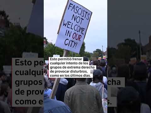 Reino Unido: manifestantes denuncian racismo y frenan a la extrema derecha | El Espectador