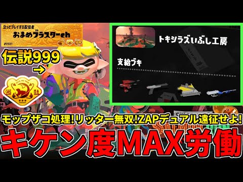 野良カンスト390回した男のサモラン！貴重なリッタートキシラズをカンスト後も楽しむ！【スプラトゥーン3/サーモンランNW】