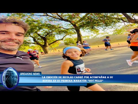 La emoción de Nicolás Cabré por acompañar a su  Rufina en su primera maratón: “Soy feliz”