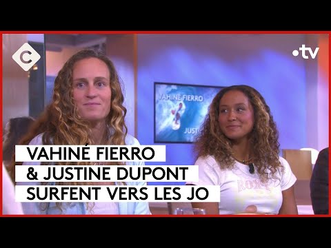 Vahiné Fierro & Justine Dupont, les meilleures surfeuses de France - C à vous - 14/03/2024