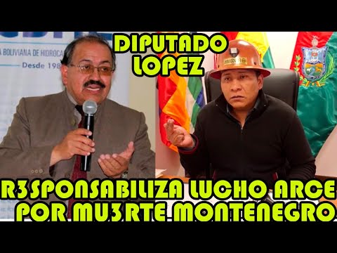 DIPUTADO FREDDY LOPEZ DENUNCIA JUAN CARLOS MONTENEGRO SE SENTIA PERS3GUIDO POR GOBIERNO DE ARCE..