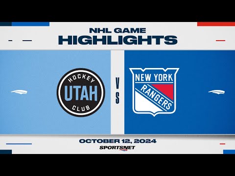 NHL Highlights | Utah HC vs. Rangers - October 12, 2024