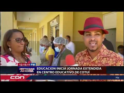 Educación inicia jornada extendida en centro educativo de Cotuí