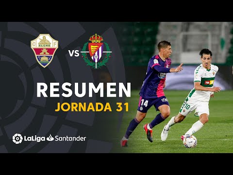 Resumen de Elche CF vs Real Valladolid (1-1)