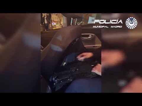 Hallan más de un kilo de cocaína en el asiento de un coche en Tetuán (Madrid)