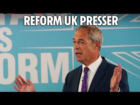 LIVE: Nigel Farage and Zia Yusuf speak at the Reform UK press conference