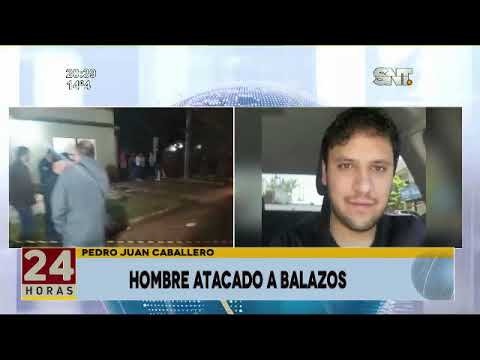 Pedro Juan Caballero: Hombre atacado a balazos